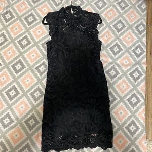Lace black dress
